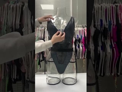 Женский сексуальный плотный цельный купальник с глубоким V-образным вырезом, бикини с бронзовой строчкой